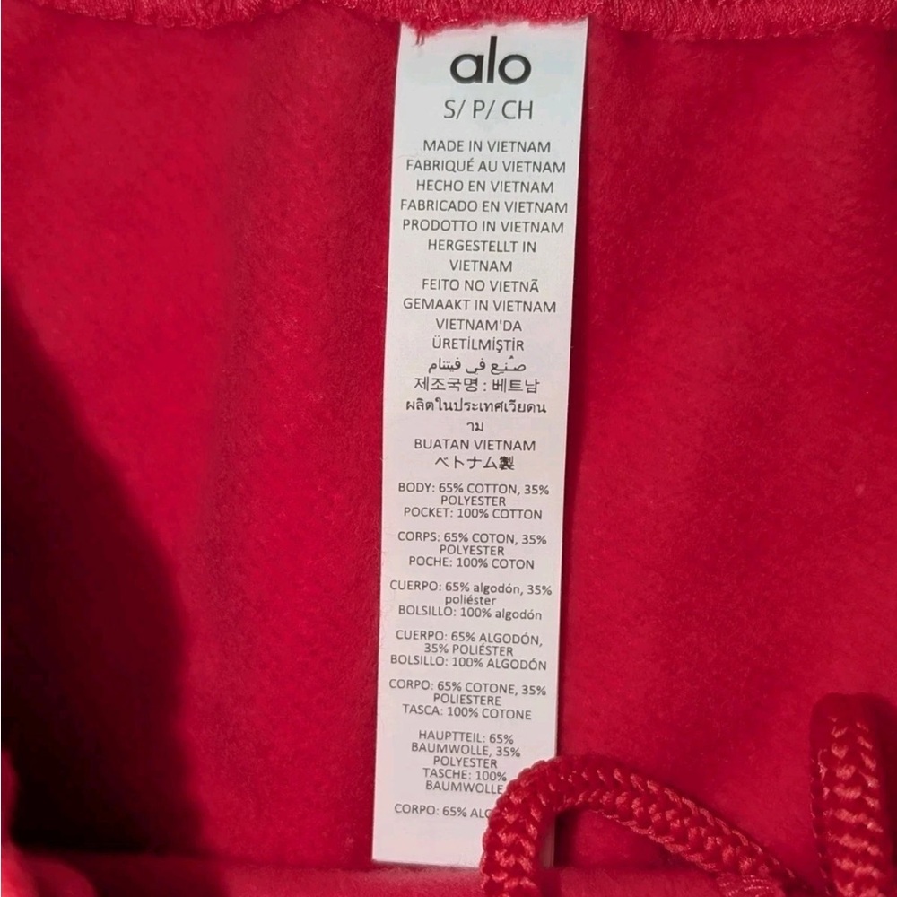 SAME DAY SHIP! NWT ALO YOGA AUTHENTIC YOGA CANDY RED ACCOLADE SHORTS match game - Picture 7 of 8
